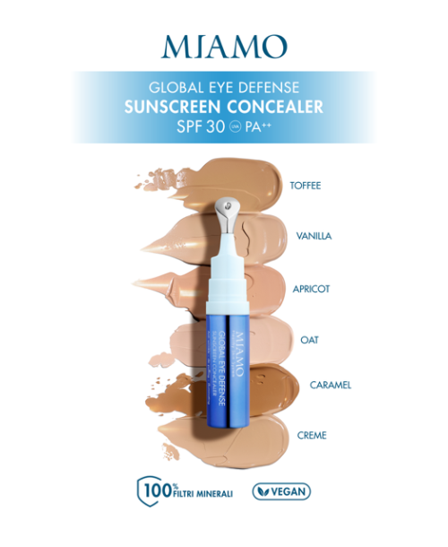 Miamo Global Eye Defence Sunscreen Concealer Colore CARAMEL