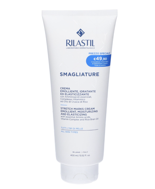 Rilastil Smagliature - Crema Corpo Emolliente Idratante Elasticizzante, 400ml