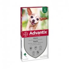 Advantix: antiparassitario per cani Spot On 0,4 ml - 4 pipette per cani fino a 4 kg