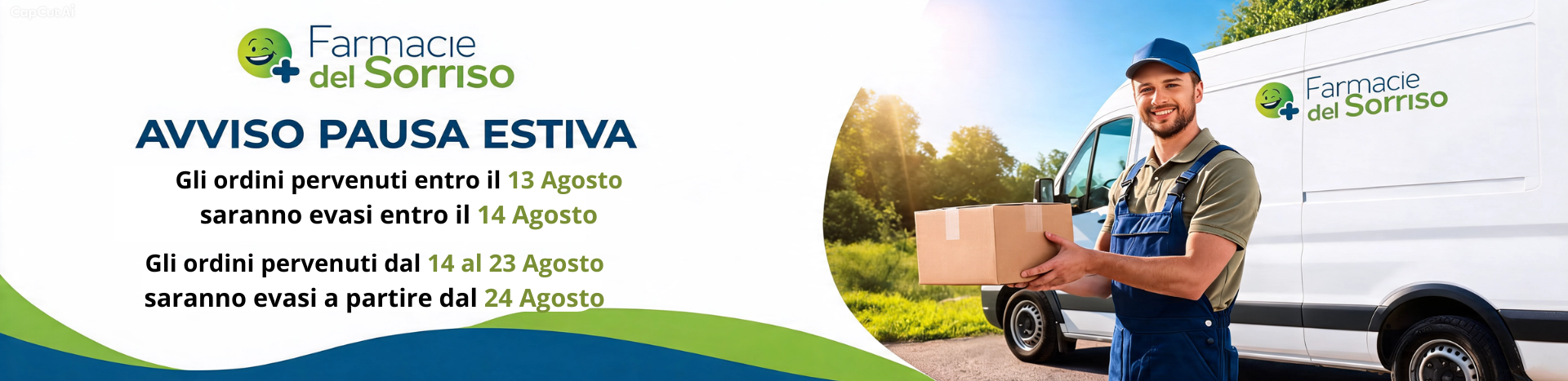Spedizioni pausa estiva 