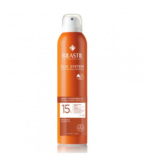 Rilastil Sun System Spray Trasparente Solare Spf15 Corpo 200ml