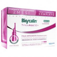 Bioscalin Tricoage 50+ Fiale Anticaduta Ridensificanti - Per capelli diradati e per donne over 50 - 2 mesi di trattamento