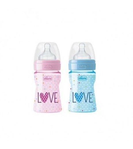 Chicco Biberon Benessere Love 150 Ml Sil