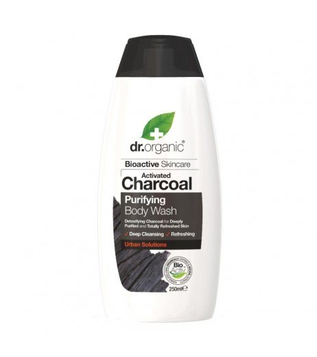 Dr Organic Charcoal Bodywash Bagnodoccia Purificante Al Carbone Attivo 250 Ml