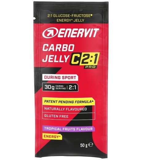 Enervit Carbo Jelly C 2:1 Pro Gelatina Energetica Gusto Tropical Fruits 50g