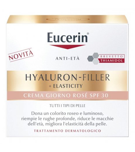 Eucerin Hyaluron-Filler + Elasticity Crema Giorno Rosé Anti-Età Spf30 Tutti I Tipi Di Pelle 50 Ml