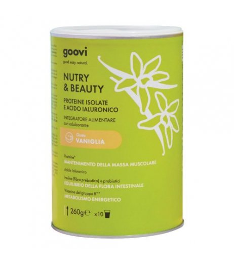 Goovi Nutry&Beauty Proteine In Polvere Vaniglia 260 G
