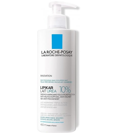 Lipikar Latte Urea 10% Lozione Idratante Pelle Molte Secca Ruvida E Desquamata 400ml