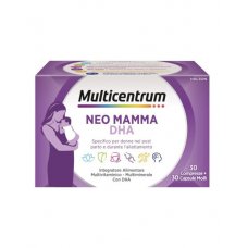 Multicentrum Linea Gravidanza Neo Mamma DHA Integratore Alimentare 30+30