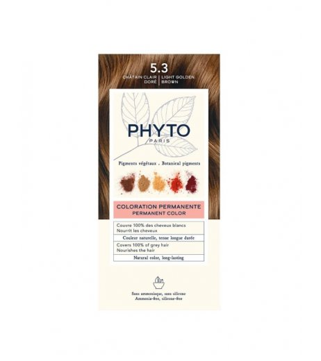 Phyto Phytocolor Kit Colorazione Permanente Capelli N.5,3 Castano Chiaro Dorato