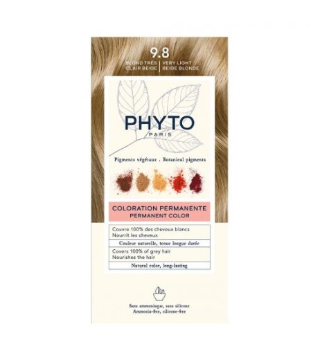 Phyto Phytocolor Kit Colorazione Permanente Capelli N.9,8 Biondo Chiarissimo Cenere
