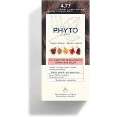 Phyto Phytocolor 4.77 Castano Marrone Intenso Colorazione Permanente Senza Ammoniaca Copertura Capelli Bianchi