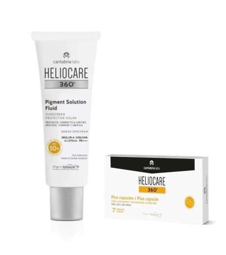 Heliocare Linea 360 SPF 50+ Pigment Solution Fluido + Heliocare Plus 7 capsule