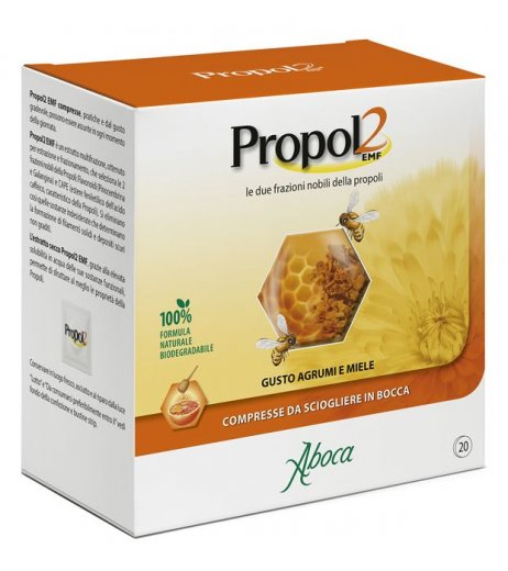 Propol2 EMF 20 Compresse Masticabili Gusto Agrumi Miele