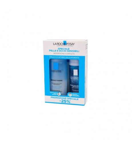 La Roche Posay Speciale Kit Pelle E Occhi Sensibili Respectissime + Mousse Micellare Detersione Completa