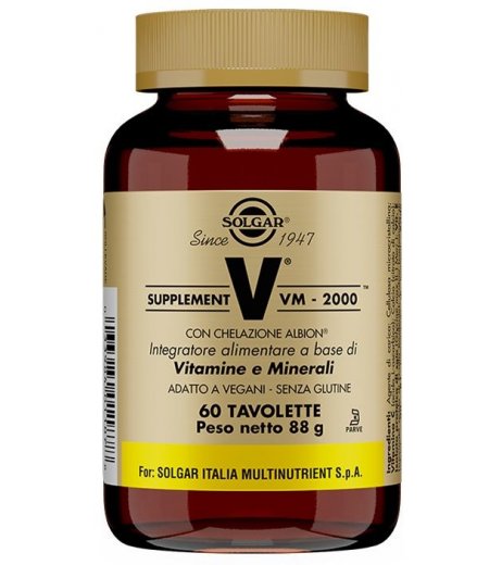 Supplement Vm 2000 60 Tavolette Solgar
