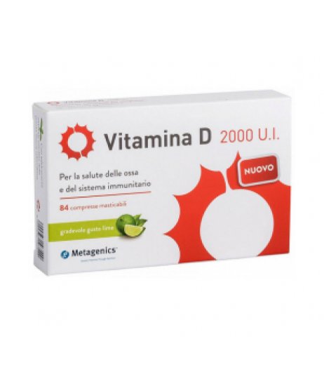 Vitamina D 2000 UI Metagenics 84 Compresse Masticabili Promopack -10%
