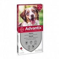 Advantix: 10-25 kg 4 pipette Spot-On contro zecche e pulci per cani