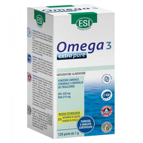 Omega 3 Extra Pure integratore alimentare per la circolazione 120 Perle di ESI SpA