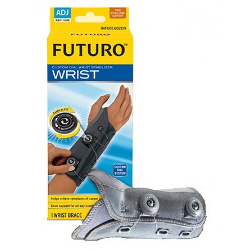 Mueller X-Stay Stabilizzatore Da Polso Regolabile - Tutore Per Tunnel Carpale E Artrite - Taglia L/XL (17-20,8 Cm)