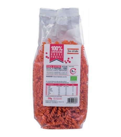FUSILLI LENTICCHIE ROSSE BIO