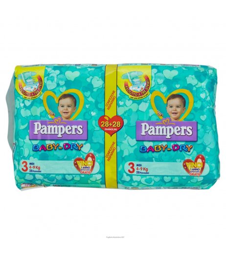 PAMPERS BABY DRY MIDI PD 56PZ