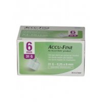 Accu-Fine Ago Per Penna Da Insulina 31G 6mm