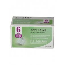 Accu-Fine Ago Per Penna Da Insulina 31G 6mm