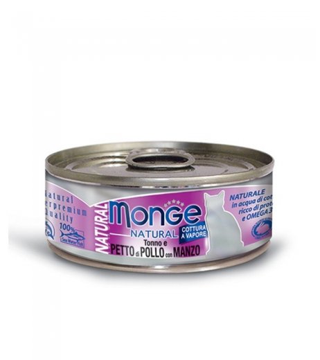 MONGE NAT POLLO/MANZO 80GR