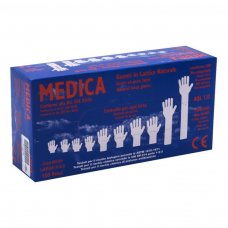 GUANTI LATTICE C/POLV S 100PZ