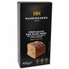 MASSIMO ZERO PREP PANE NERO 450G