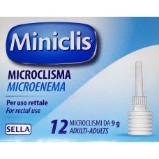 Miniclis Adulti 12 Microclismi 9g - Sollievo Intestinale Rapido