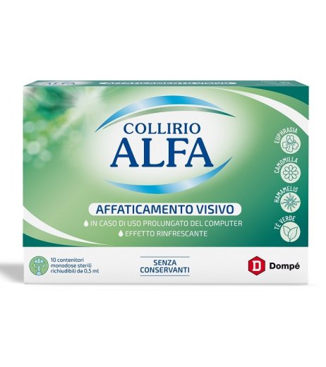 COLLIRIO ALFA Affaticamento VISIVO 10PZ