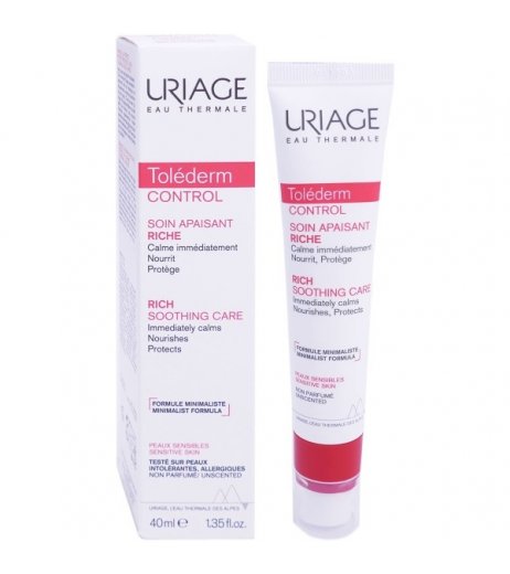 Uriage Toléderm Control Crema Lenitiva Ricca 40 ML 