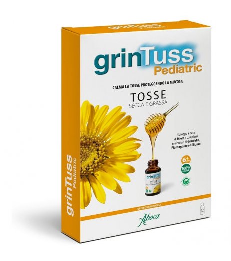 Grintuss Pediatric Sciroppo Bambini Tosse Secca/Grassa 12 Flaconcini Da 13,6 Grintuss Pediatric Sciroppo Bambini Tosse Secca/Grassa 12 Flaconcini Da 13,6