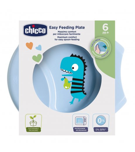 Chicco - Piatto pappa facile 6m+ Azzurro
