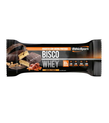 EthicSport - Bisco Whey -  Barretta Proteica - Caramel Peanuts