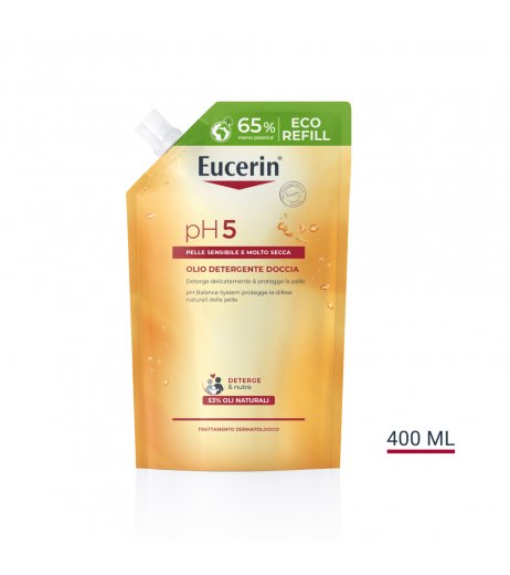 Eucerin pH5 Olio Detergente Doccia Refill Pelle Secca e Sensibile 400ml 