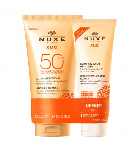 Nuxe Sun Duo Latte Solare Per Viso E Corpo Spf50 150ML + Shampoo Doccia Doposole 100ml
