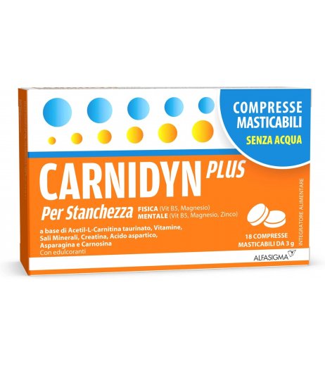 Carnidyn Plus 18 compresse masticabili 