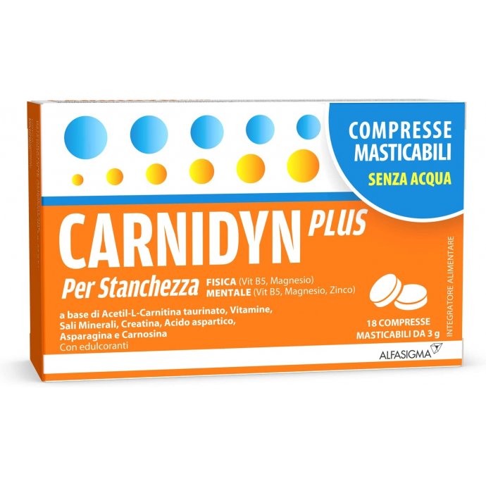 Carnidyn Plus 18 compresse masticabili 