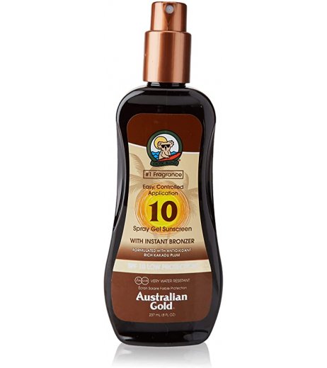 Australian Gold Spray Gel Spf 10 Con Bronzer 237 ML