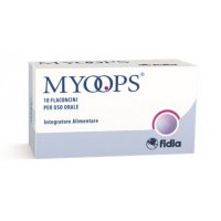 Myoops integratore alimentare per occhi e vista con vitamina A, E e luteina 10 Flaconcini di SOOFT ITALIA