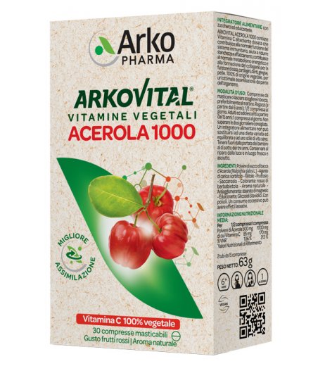 ARKOCAPSULE-ACEROLA 1000 X 30 COMPRESSE