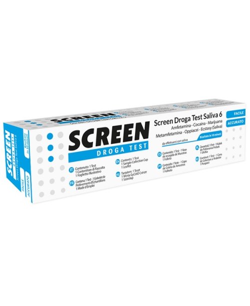 Tampone salivare Screen droga test saliva 6 test antidroghe