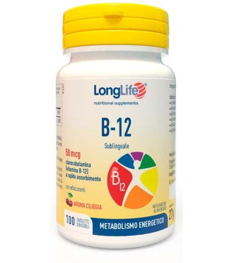 LONGLIFE B12 50MCG SUBL 100TAV