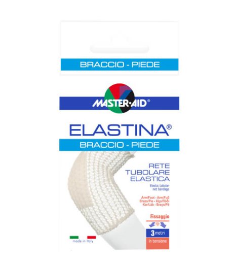 RETE TUBOLARE ELASTICA IPOALLERGENICA MASTER-AID ELASTINA BRACCIO/PIEDE 3 MT IN TENSIONE CALIBRO 4 CM