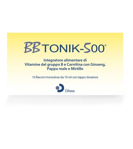 BB tonik 500 10 flaconcini monodose 10 ml integratore ricostituente - Ipsen Consumer Healthcare Srl