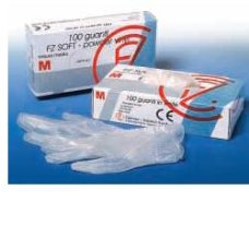 GUANTO IN VINILE SOFT MISURA MEDIA PER ESPLORAZIONI ESAMINAZIONI TERAPIA E LABORATORIO MASSIMO COMFORT ED ELEVATA SENSIBILITA' T
