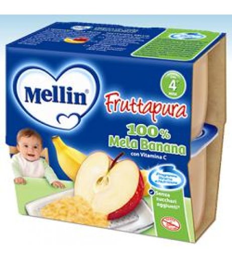 MELLIN FRUT PURA MELA/BAN4X100